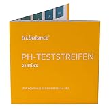 tri.balance pH-Teststreifen 22 Stück – 1er Pack I Messbereich 5,6-8,0 pH I pH-Wert Messung im Urin - Wasser I Kontrolle des Säure-Basen-Stoffw