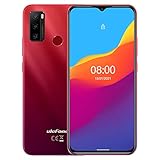 Android 11 Smartphone ohne Vertrag, Ulefone Note 10 Handy, Dual-SIM+Dedizierte SD, 5500mAh-Akku (OTG-Rückladung), 32GB-ROM, 6,52’’ Wassertropfen-Bildschirm, Fingerabdruck + Gesichtserkennung R