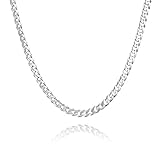 STERLL Herren Halskette Silber 925 50cm ohne Anhänger Öko-Verpackung Geschenk für Mann W