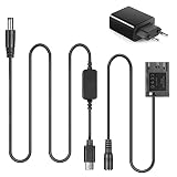 ACK-E6 USB-C Netzteil DR-E6 Dollständig Dekodiert DC-Koppler PD Adapter Kit, Ersatzakku LP-E6 LP-E6N für Canon EOS 70D/7D, EOS 60D/6D, EOS 5D Mark II III, EOS 5DS, EOS 5DS-R