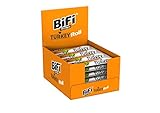 BiFi Roll Turkey – 24er Pack (24 x 45 g) – Herzhafter Truthahn–Salami Fleischsnack – Snack im Teig