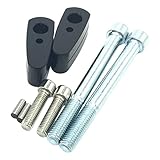 TISHITA Motorradlenker Highten Heighten Code Ersatzteile Aluminiumlegierung Passendes Sitzzubehör-Kit AUSTAUSCH für BMW R1200 R1200 R - SCHWARZ