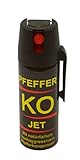 BALLISTOL 24420 Pfeffer-KO Jet 40ml Spray – Verteidigungsspray gegen Tiere – Abwehrspray 5m Sprühweite - Panik