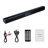 Kmuing 20W TV Sound Bar Kabelgebundener und Drahtloser -Lautsprecher Home Surround SoundBar für PC Theater TV Lautsprecher Lautsp