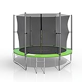 Oskar XXL Trampolin Gartentrampolin Komplettset mit Netz innenliegend + Leiter (305 cm)