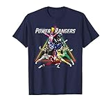 Power Rangers Group Shot Triangle Rainbow T-S