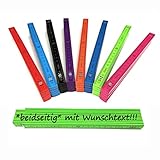 Zollstock personalisiert mit Namen Meterstab *beidseitige Gravur* Geschenk Weihnachten Vatertag Muttertag verschiedene Farben(schwarz)