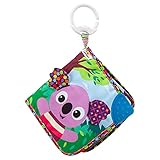 Lamaze L27432 Walla Walla Softbuch, Kinderwagen Clip Spielzeug,Babyspielzeug,sensorischesSpielzeugfürBabysmitFarbenundGeräuschen,EntwicklungsspielzeugfürJungenundMädchenimAltervon0Monaten+