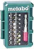 Metabo Bit-Box SP 32-teilig (inkl. Stecknussadapter + Schnellwechselbithalter, Chrom-Vanadium-Stahl, Bit-Set) 626700000