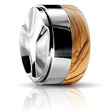 Clara Coffee Distributor aus Olivenholz Für Perfekte Extraktion Des Espressos | Kaffeeverteiler In 58.5mm | Für Espresso in Barista Qualität | Qualität aus Edelstahl und Holz (58.5mm Olive)