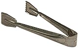 Kamino 333045 Flam Brikettzange in Silber verzinkt, Kohlezange für Kamin, Ofen oder Grill, einfache Kaminzange ohne Doppelgelenk für Briketts und Kohle, Maße: ca. 9 x 21,5 x 3,5