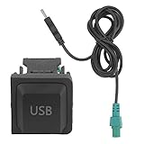YCW Kabel Buchsen Steckdose 150cm Auto USB Adapter-Audiokabel mit Switch Universal Fit für Telefon/Tablet/MP3.Radio Music Play