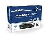 Edision Picco T265+ Terrestrischer DVB-T2 und Kabel DVB-C Receiver, H265 HEVC, FTA Full HD PVR, USB, HDMI, SCART, S/PDIF, IR, USB WiFi Support, Universal 2in1 Fernbedieung, Schw