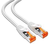 mumbi LAN Kabel 10m CAT 6 Netzwerkkabel geschirmtes F/UTP CAT6 Ethernet Kabel Patchkabel RJ45 10Meter, w