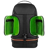 Angle-w stilvolles Design, einfaches Reisen, Regenmantel-Video-Kamera-Rucksack-Stativ-Fall mit Reflektor-Streifen Fit 15.6in Laptoptasche für Foto Lass Uns weiter gehen (Color : Green, Size : A)