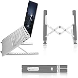 Laptop-Stand Laptop-Stand-tragbarer Notebook-Halter einstellbar faltbarer belüfteter Tablet Aluminium kompatibel for Mac-Book Pro Air 9-17,3 Zoll rutschfeste und langlebig (Farbe: Aluminiumlegierung 2