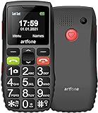 artfone GSM Seniorenhandy ohne Vertrag | Dual SIM Handy mit SOS Notruftaste | Rentner Handy großen Tasten | Großtastenhandy mit Ladegerät und Kamera | Lautes Audio | 1400 mAh Akku Lange Standby Z