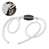 CJBIN Handpumpe, Benzinpumpe Handpumpe Umfüllpumpe, 15mm Ölpumpe mit 2M Schüttelschlauch, Universal Hand Kraftstoff Umfüllpumpe Tragbare Absaugpumpe für Benzin Diesel Öl W