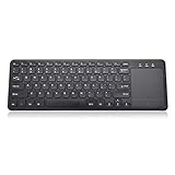 AHNUNVA Wireless Keyboard, 2.4G Ultra, KeyboardsThin Wireless Keyboard mit Touchpad, PC-Tastatur mit Nano-USB-Empfänger Kompatibel für Windows/Android/ChromeOS/Laptop/Mac/PC/TV