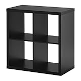 Ikea KALLAX Regal – Bücherregal, perfekt für Körbe oder boxes-77 X 77 cm (Schwarzbraun)