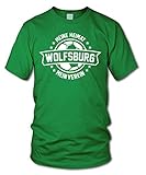 shirtloge - Wolfsburg - Meine Heimat, Mein Verein - Fan T-Shirt - Grün - Größe XXL