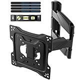 deleyCON Universal TV & Monitor Wandhalterung 23'-42' Zoll (58cm-107cm) - Bis 35Kg & max. VESA 200x200mm - Neigbar Drehbar Schwenkb