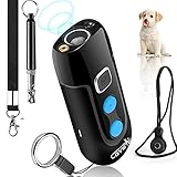 Ultraljudsbarkande avskräckande enheter, uppladdningsbar barkkontrollenhet, Safe Dog Sonic Repellents & Dog Whistle, Anti Dog Behavior Training Control Devices (Blau)