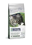 BOZITA Active & Sterilised Getreidefrei Lamm - Trockenfutter für erwachsene hauptsächlich draußen lebende Katzen, 2 kg