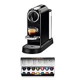 De'Longhi Nespresso Citiz EN167.B Kapselmaschine, Hochdruckpumpe und ideale Wärmeregelung ohne Aeroccino (Milchaufschäumer), Energiesparfunktion, Schw