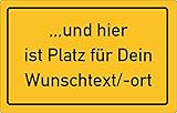 Magnet Magnetschild Ortsschild Deutschland, auch Frankreich, Schweiz, Österreich, Italien, Niederlande, Kühlschrank Kühlschrankmagnet Schild Wunschtex