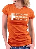 Million Nation Grey Sloan Memorial Greys Anatomy Woman T-Shirt, Größe S, Orang
