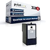 Print-Klex Laser XL Tintenpatrone kompatibel für Lexmark Z 1300 Z 1310 Z 1320 Z 1350 Z 1410 Z 1420 Z 1450 Z 805 Z 810 18C0034E 34XL NR. 34 NO 34 Black Schwarz - Color Print S