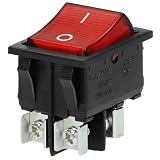 ORNO AE-13179 Unterbeleuchtet Kippschalter 230v Strom: 16, Versorgungsspannung: 230V~ (Schwarz)