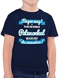 Patenonkel Kind - Ich Habe einen verrückten Patenonkel blau - 104 (3/4 Jahre) - Dunkelblau - Tshirt ich Habe einen verrückten Patenonkel - F130K - Kinder Tshirts und T-Shirt für Jung