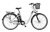 Telefunken E-Bike Damen 28 Zoll Elektrofahrrad - 3-Gang Shimano Nabenschaltung mit Rücktritt, Pedelec Citybike Alu mit Fahrradkorb, Frontmotor 250W /10,4Ah / 36V Sitzrohrakku, RC830 M