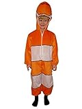 Seruna Fisch-Kostüm, J22 Gr. 116-122, für Kinder, Fisch-Kostüme Clown-Fische für Fasching Karneval, Klein-Kinder Karnevalskostüme, Kinder-Faschingskostüme, Geburtstags-Geschenk Weihnachts-Geschenk