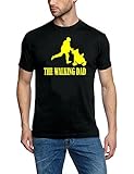 Walking Dad T-Shirt schwarz-gelb Gr.S