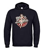 Druckerlebnis24 Hoodie - Old School Zündkerzen Werkstatt - Kapuzenpullover für Herren und M