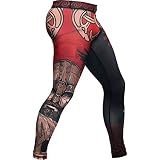 Hardcore Training Viking 3.0 Schwarz Compression Pants Men's Kompressionshose Herren Sportkleidung Grappling MMA Kampfsport Grappling Hose No Gi (4XL)