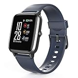 Hama Smartwatch 4900, wasserdicht (Fitnesstracker für Herzfrequenz/Kalorien, Sportuhr mit Schrittzähler, Schlafmonitor, Musiksteuerung, Fitness Armband Damen/Herren, 6 Tage Akkulaufzeit) B