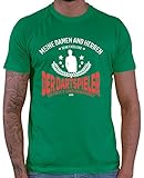 HARIZ Herren T-Shirt Seine Exzellens Dartspieler Dart Darten Männer Weltmeisterschaft Plus Geschenkkarten Grün 3XL