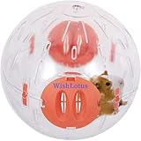 LDLD Hamster-Ball, 12 cm, Laufrad für kleine Haustiere, Kunststoff, niedlicher Gymnastikball aus goldener Seide, Shih Tzu Bär, Joggingrad, Spielzeug, lindert Langeweile und erhöht die Ak