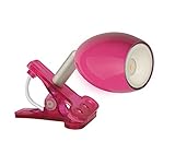 Jedi Lighting Warmton-LED, Clip-Light/Klemmleuchte Araled dreh- und schwenkbar. Mit 230V Netzzuleitung. Pink. 100