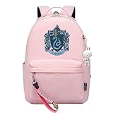 MMZ Fashion Student Casual Leichter Rucksack - Reiserucksack für die Schule Wasserdichte Büchertasche, Tiermusterdruck Gryffindor (Rosa)
