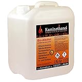 Kaminethanol Icking 10 Liter Bioethanol 96% (1 x 10 L) Premium Qualität - direkt vom Hersteller für Ethanol Kamine, Alkohol-Brenner, Terrasenfeuer, Raumfeuer und Gartenfack