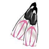 Schwimmflossen Schnorchelflossen Flossen Tauchausrüstung Schwimmflossen für Erwachsene Professioneller Strand (Color : Pink, Size : Large-XXL)