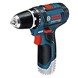 Bosch Professional Akku-Bohrschrauber GSR 12V-15 (12 V, max. Schraubdurchmesser 7 mm, max. Drehmoment 30 Nm)