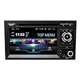 SWTNVIN Android 10 Auto Radio Stereo GPS Navigation Fits für Audi A4 S4 RS4 Seat Exeo DVD Player Audio 7 Zoll HD Touchscreen Kopfeinheit mit Bluetooth WiFi DSP RDS DAB FM Lenkradsteuerung 2GB+16GB