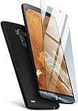 moex Hardcase kompatibel mit LG G3 - Hülle Ultra dünn mit Panzerglas Schutzfolie, Slim Case Handyhülle beidseitig, matt Schw