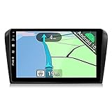 YUNTX Android 10 Autoradio Passt für Mazda 3(2004-2012) - 9 Zoll- 2G+32G - Kostenlose Kamera&Canbus -GPS 2 Din- Unterstützt DAB+/Lenkradsteuerung/WiFi/BT 5.0/CarPlay/Mirrorlink/USB/4G
